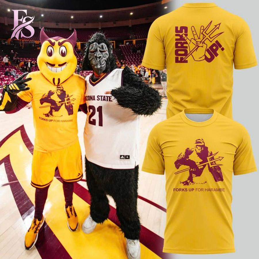 High-quality fashion item made for comfort and durability – Arizona State Sun Devils Forks Up for Harambe Hoodie 2