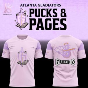 Clear product photo of Atlanta Gladiators Pucks and Pages Night Hoodie 3 with modern design and everyday appeal.