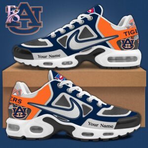 An exclusive team spirit fashion item with vibrant printing and sleek finishing in Auburn Tigers TN Air Max Shoes 1