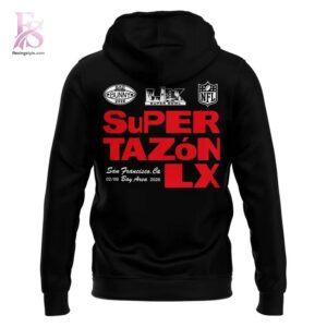 Detailed product photo of Bad Bunny x Super Bowl LX Taz n Chairs Hoodie 2 with eye-catching graphics.