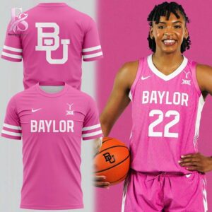 Everyday fashion product image featuring Baylor Bears Cancer Awareness Pink Out Game Uniform Hoodie 4.