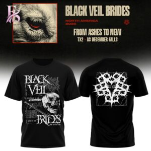 Premium quality fashion item crafted for everyday wear as seen in Black Veil Brides From Ashes To New Tour Shirt 1