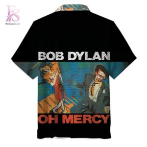 Detailed product photo of Bob Dylan Oh Mercy album Hawaiian Shirt 2 with eye-catching graphics.