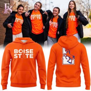 Everyday fashion product image featuring Boise State Broncos Basketball Kidney Cancer Awareness Orange Out Hoodie 1.
