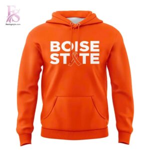 Everyday fashion product image featuring Boise State Broncos Basketball Kidney Cancer Awareness Orange Out Hoodie 2.