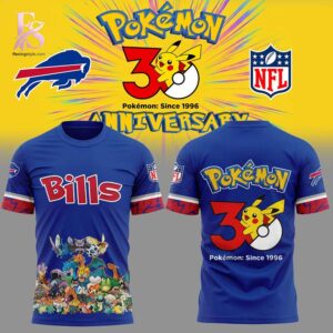 High-quality fashion item made for comfort and durability – Buffalo Bills Pokemon 30th Anniversary Hoodie 2