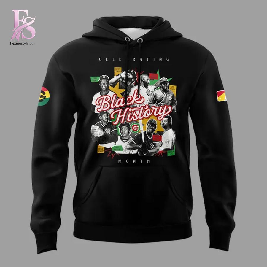 Detailed front view of Chicago Cubs Black History Month Hoodie 2 showing vibrant colors and clean finishing.