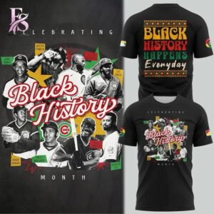 Detailed front view of Chicago Cubs Black History Month Hoodie 4 showing vibrant colors and clean finishing.