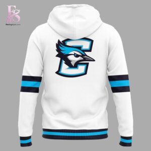 Detailed front view of Creighton Bluejays Basketball Throwback Uniform Hoodie 3 showing vibrant colors and clean finishing.