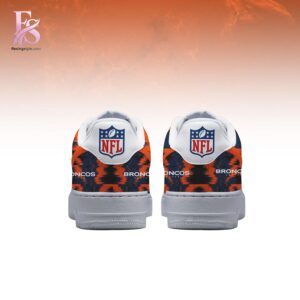 High-quality view of Denver Broncos AFC Champions Air Force Shoes 2 featuring a stylish custom design, perfect for everyday wear or street fashion.