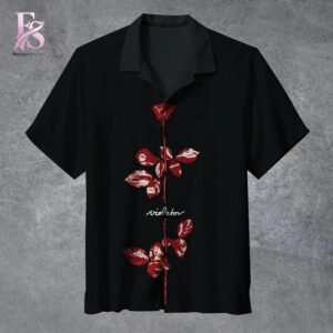 Stylish streetwear outfit featuring modern casual layering in Depeche Mode Violator Hawaiian Shirt 1 perfect for everyday fashion looks
