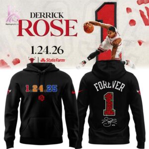 An exclusive team spirit fashion item with vibrant printing and sleek finishing in Derrick Rose Forever 1 Hoodie 1