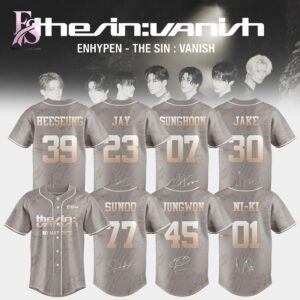 The ENHYPEN THE SIN VANISH Baseball Jersey 1 is designed for daily comfort.