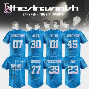 High-quality fashion item made for comfort and durability – Enhypen THE SIN VANISH Still Afterlight Baseball Jersey 1