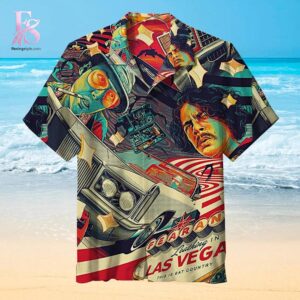 Stylish streetwear outfit featuring modern casual layering in Fear and Loathing in Las Vegas Hawaiian Shirt 1 perfect for everyday fashion looks