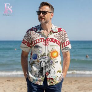 Detailed product photo of Fleetwood Mac More than music Hawaiian Shirt 3 with eye-catching graphics.