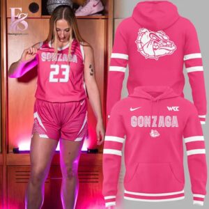 Clear product photo of Gonzaga Bulldogs Basketball Pink for a Purpose Uniform Hoodie 1 with modern design and everyday appeal.