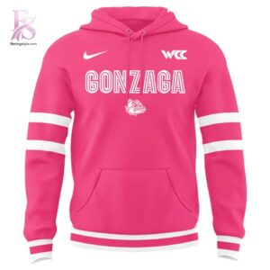 Clear product photo of Gonzaga Bulldogs Basketball Pink for a Purpose Uniform Hoodie 2 with modern design and everyday appeal.