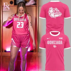 Clear product photo of Gonzaga Bulldogs Basketball Pink for a Purpose Uniform Hoodie 4 with modern design and everyday appeal.