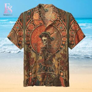 Stylish streetwear outfit featuring modern casual layering in Grateful Dead Skull Hawaiian Shirt 1 perfect for everyday fashion looks