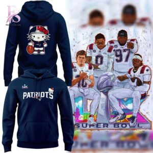 Clear product photo of Hello Kitty New England Patriots Super Bolw Hoodie 1 with modern design and everyday appeal.