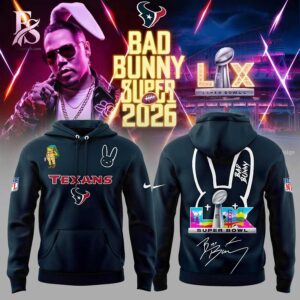 An exclusive team spirit fashion item with vibrant printing and sleek finishing in Houston Texans Bad Bunny Super Bowl 2026 Shirt 2