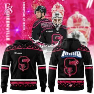 Detailed product photo of Idaho Steelheads Pink In The Rink 2026 Hoodie 1 with eye-catching graphics.