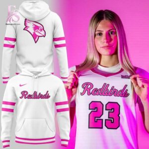High-quality fashion item made for comfort and durability – Illinois State Redbirds Basketball Think Pink Gameday Hoodie 1