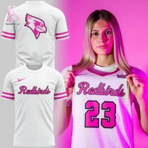 High-quality fashion item made for comfort and durability – Illinois State Redbirds Basketball Think Pink Gameday Hoodie 2