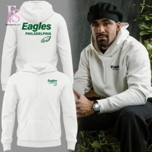 Clear visual showing the style of Jalen Hurts Philadelphia Eagles 2026 Hoodie 1.