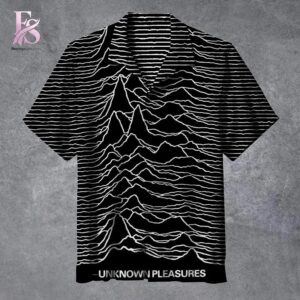 Clear product photo of Joy Division Unknown Pleasures Hawaiian Shirt 1 with modern design and everyday appeal.