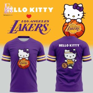 Everyday fashion product image featuring Los Angeles Lakers x Hello Kitty Hoodie 4.