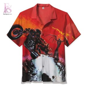 Clear product photo of Meat Loaf Bat Out Of Hell Hawaiian Shirt 1 with modern design and everyday appeal.
