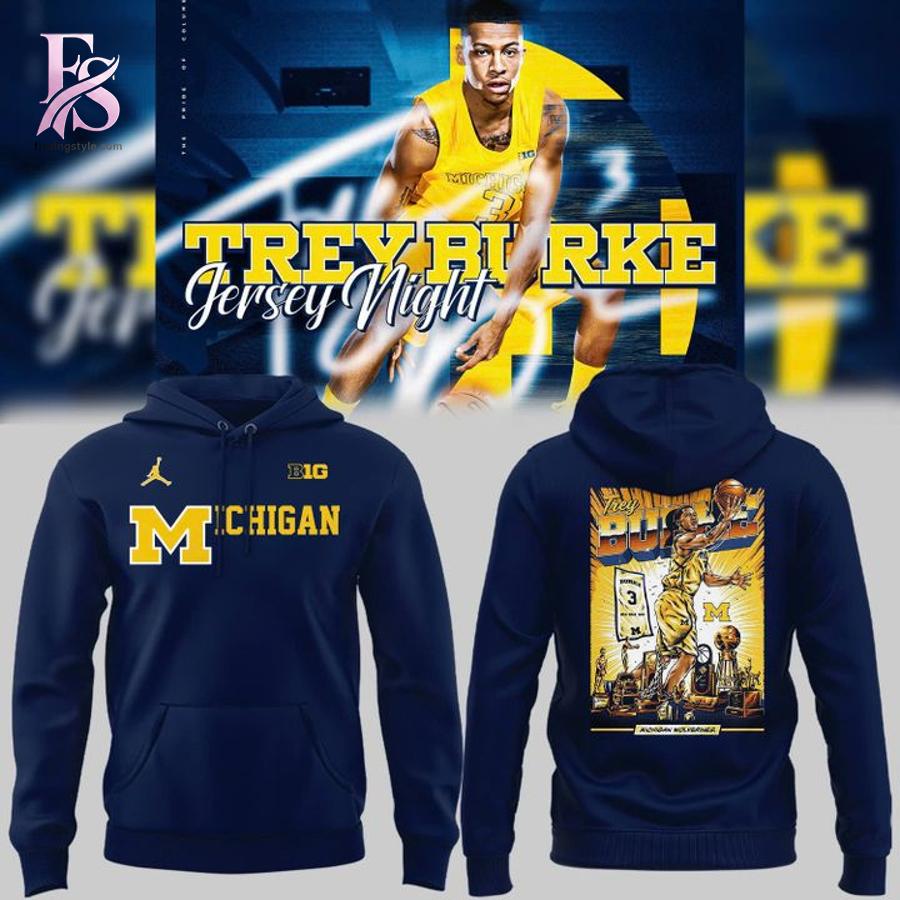 Clear product photo of Michigan Wolverines Trey Burke Hoodie 1 with modern design and everyday appeal.