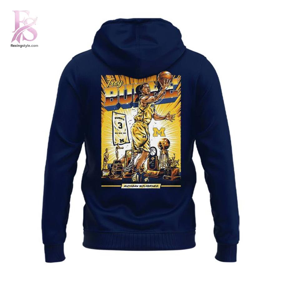Clear product photo of Michigan Wolverines Trey Burke Hoodie 3 with modern design and everyday appeal.