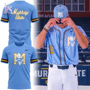 High-quality image of Murray State Racers Baseball Ice Cold Blue Uniform Hoodie 4 with vibrant colors and sharp details.
