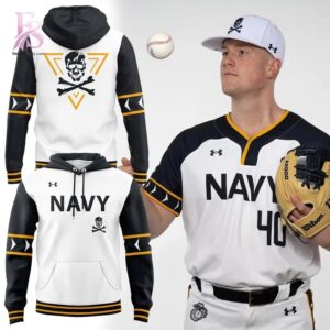 Eye catching apparel design perfect for trend focused outfits in Navy Midshipmen Jolly Rogers Fear the Bones Shirt 2