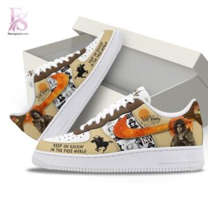 High-quality fashion item made for comfort and durability – Neil Young Rockin in the Free World Nike Air Force 1 2