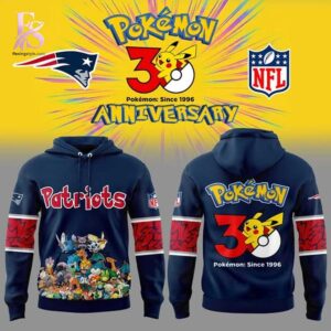 The New England Patriots Pokemon 30th Anniversary Hoodie 1 is designed for daily comfort.