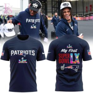 High-quality image of New England Patriots Super Bowl LX Week Shirt 1 with vibrant colors and sharp details.