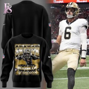 Trendy minimalist fashion piece showcased in New Orleans Saints Tyler Shough for fans Shirt 3 designed for versatile wardrobe styling