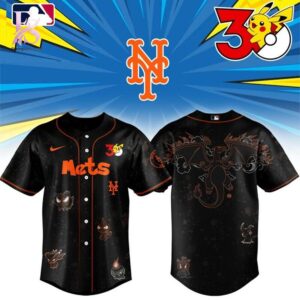 Premium quality fashion item crafted for everyday wear as seen in New York Mets Pokemon 30th Anniversary 2026 Baseball Jersey 1