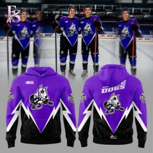 Everyday fashion product image featuring Niagara IceDogs 2025 Classic Rock Hockey Hoodie 1.