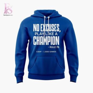 Everyday fashion product image featuring No Excuses Play Like A Champion Tampa Bay Lightning 2026 Hoodie 2.