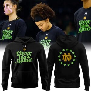 Stylish streetwear outfit featuring modern casual layering in Notre Dame Fighting Irish Cheer Her Name Hoodie 1 1 perfect for everyday fashion looks