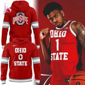 Everyday fashion product image featuring Ohio State Buckeyes Basketball Jim Jackson Legacy Uniform Hoodie 1.