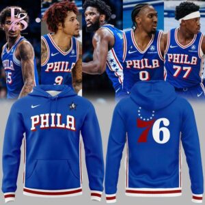 An exclusive team spirit fashion item with vibrant printing and sleek finishing in Philadelphia 76ers New 2026 Hoodie 1