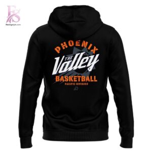High-quality view of Phoenix Suns Basketball Dillon The Villain Hoodie 3 featuring a stylish custom design, perfect for everyday wear or street fashion.