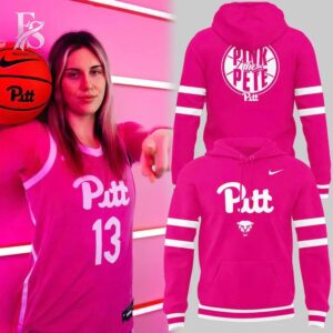 Trendy minimalist fashion piece showcased in Pittsburgh Panthers Pink the Pete Shirt 2 designed for versatile wardrobe styling