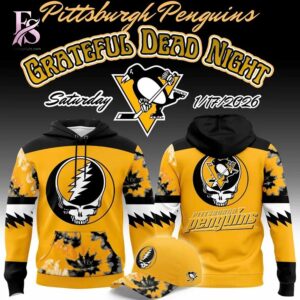 Everyday fashion product image featuring Pittsburgh Penguins 2026 Grateful Dead Hoodie 1.